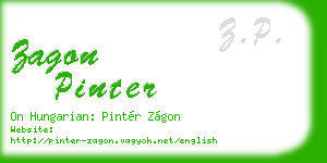 zagon pinter business card